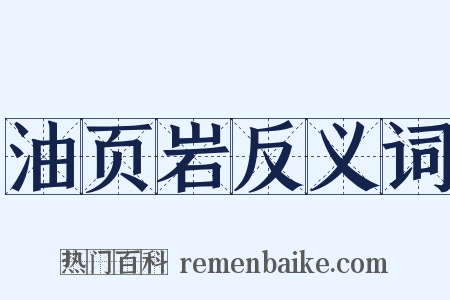 油页岩反义词是什么意思的图片